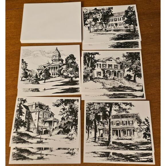 Vintage Blank Note Cards and Envelopes Springfield Not Complete-Set of 10(gg314) - Picture 4 of 5